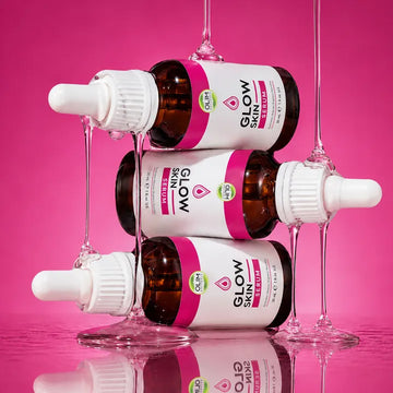 Olim Naturals Facial Glow Serum 30ml | Vitamin C & Peptides Brightening Serum for Fine Lines, Wrinkles & Radiant Skin