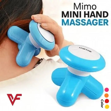 Mimo Mini Handheld Electric Body Massager – Portable Full Body Vibrating Massage Machine with USB Cable & 3 AAA Battery Support