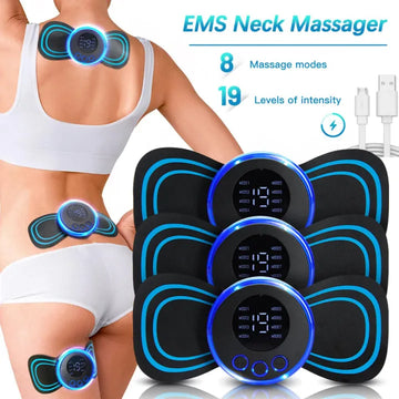 Mini EMS Body Massager – Pulse Neck & Body Muscle Relaxation Massager for Men & Women